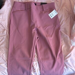 Mauve/Pink Tailored Straight Leg Pants